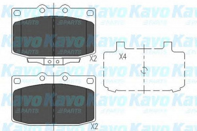 KAVO PARTS kbp4518 -  Комплект тормозных колодок, дисковый тормоз